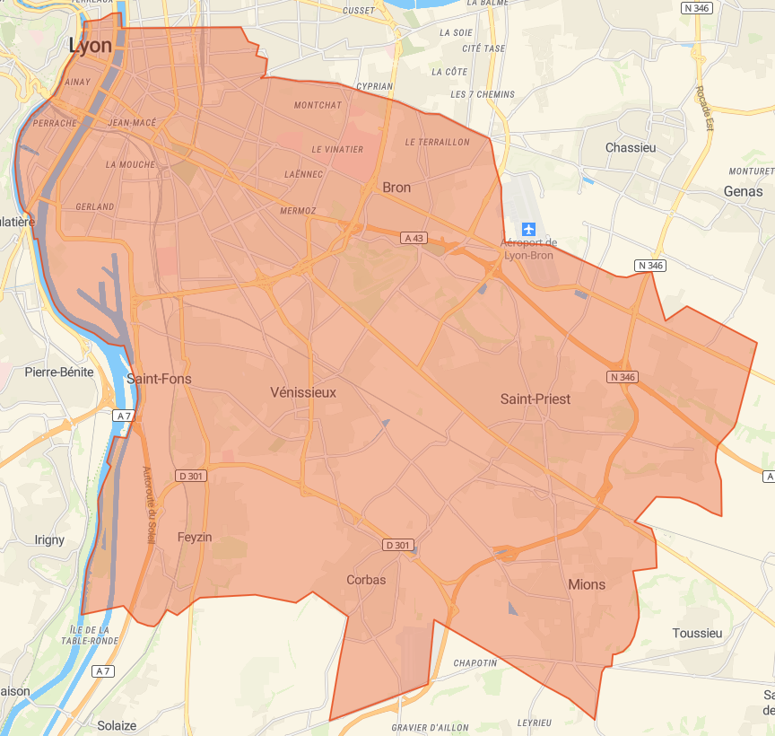 Zone d'intervention d'Animal-Sitting